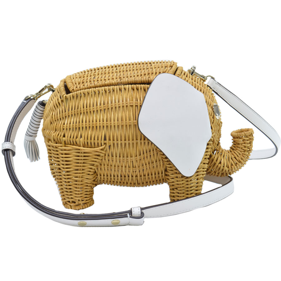 楽天市場】ケイトスペード kate spade バッグ ウィッカーエレファント