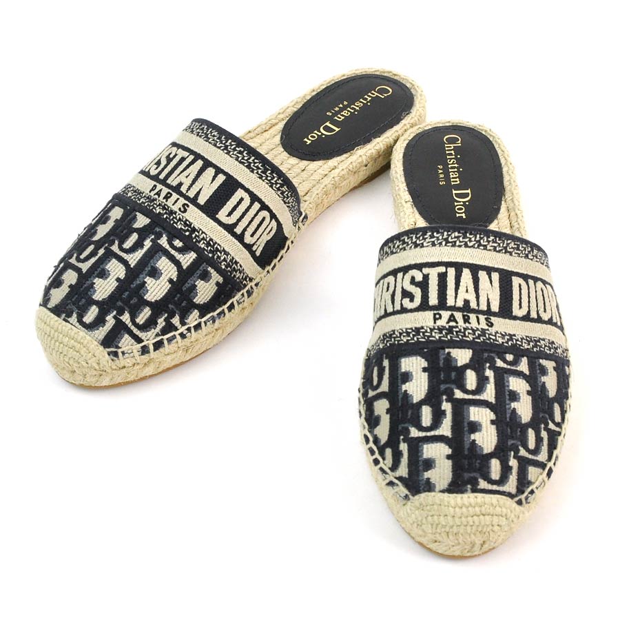 クリスチャン・ディオール ミュール サンダル トロッター柄 ハート