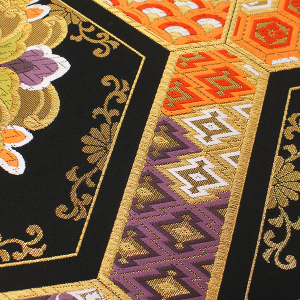 楽天市場】着物 帯 西陣織 ふくい織物謹製 最高級 袋帯 金箔 亀甲 宝相