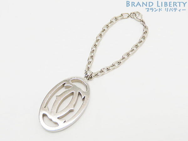 楽天市場】カルティエ Cartier 2Cロゴ チャーム キーリング