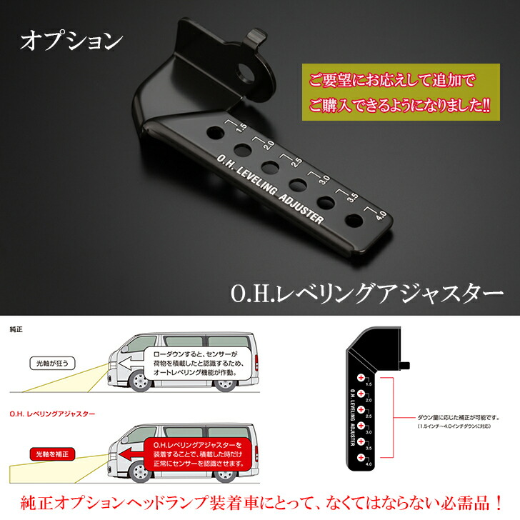 楽天市場】【玄武-Genb-】 ハイエース200系 ローダウンセット 1インチ