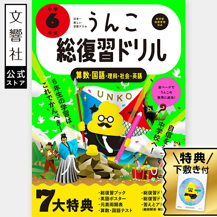 楽天市場】【6年生の学習はこれでかんぺき！】うんこ総復習ドリル 小学