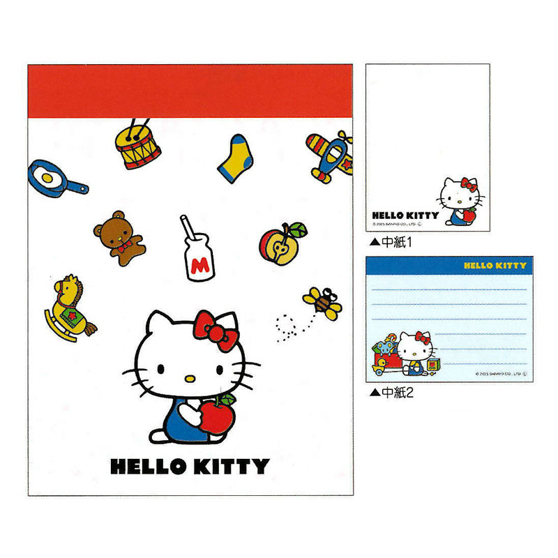 楽天市場】ホログラムちっちゃいメモ ハローキティ チラシ 70枚 レトロ