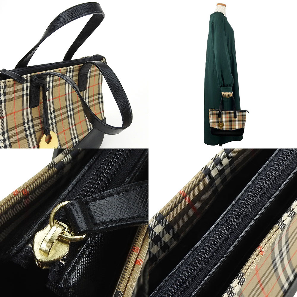 楽天市場】【中古】 バーバリー ハンドバッグ ノバチェック キャンバス