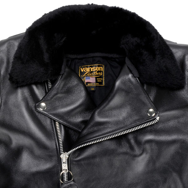 楽天市場】バンソン ダブルライダース ジャケット VANSON 9C WITH FUR