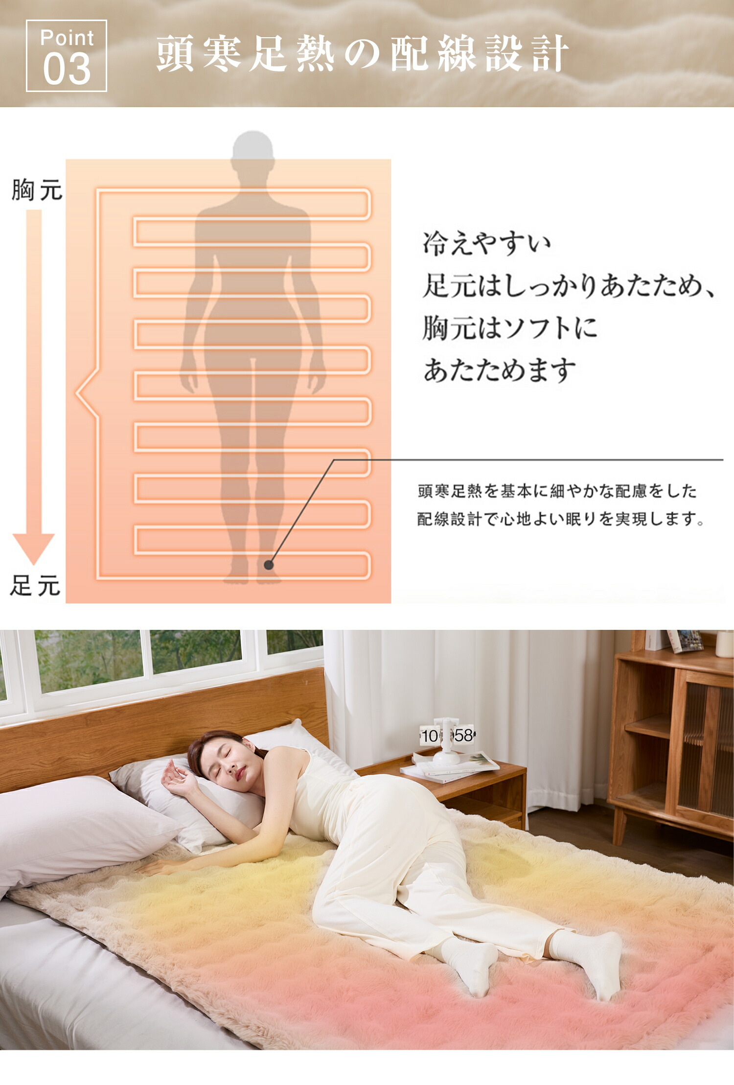 楽天市場】電気毛布 掛け敷き 兼用 日本製炭素繊維ヒーター ダブル