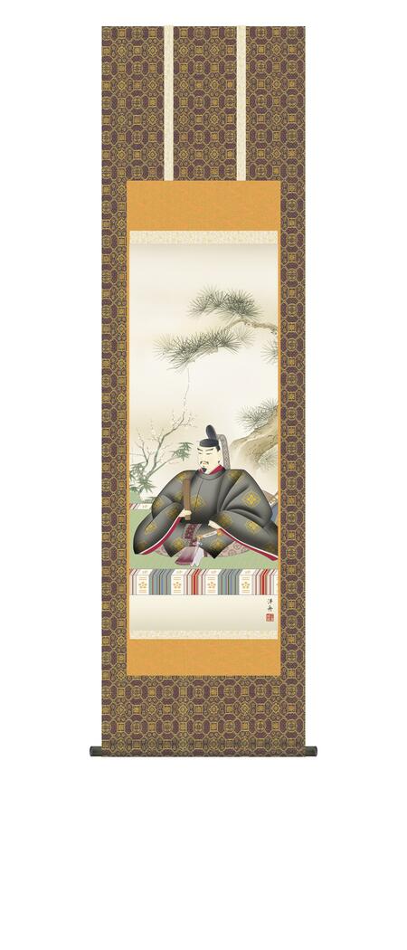 楽天市場】掛け軸 掛軸 慶祝画 「天神」 慶事飾り 菅原道真 ＜送料無料