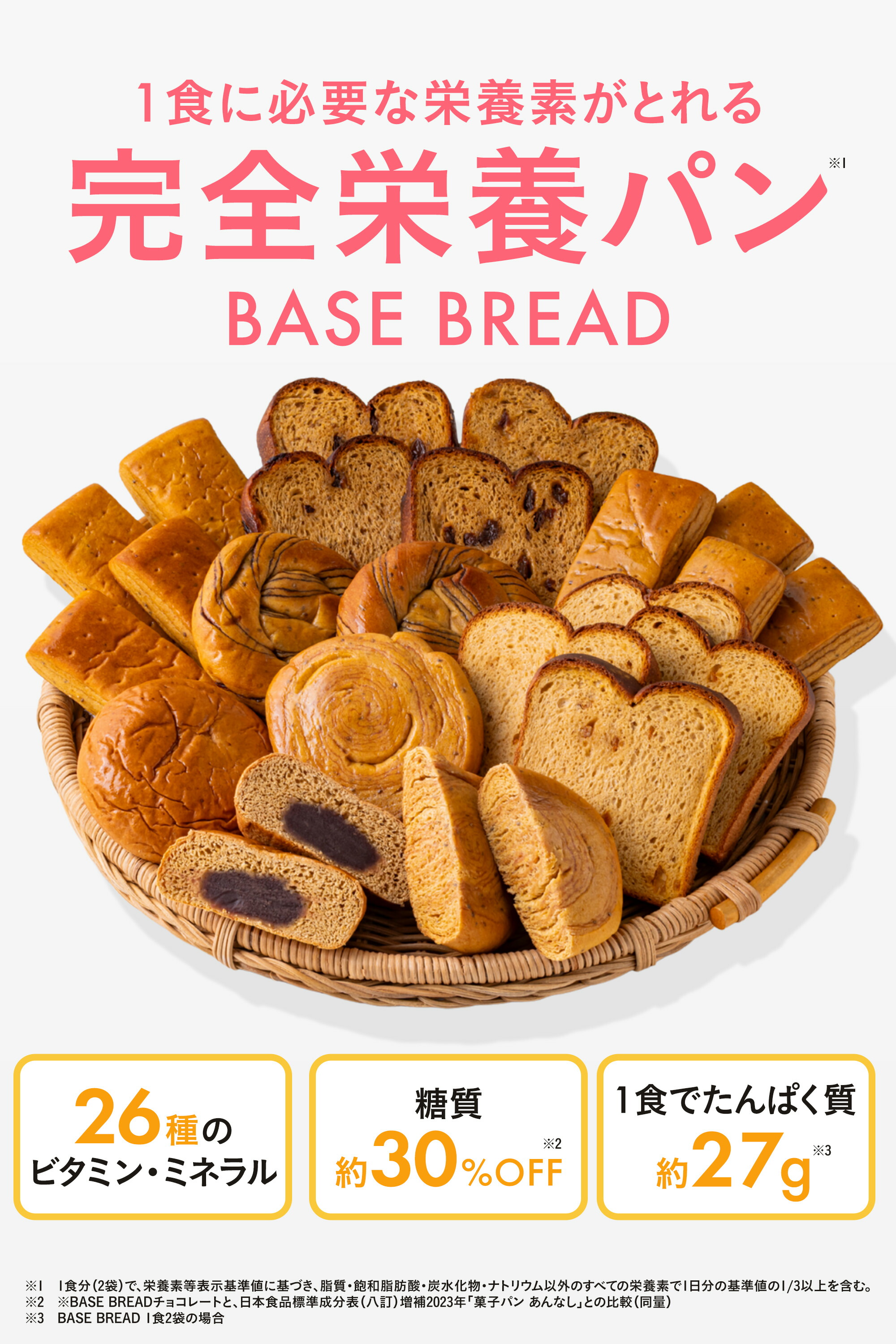 楽天市場】＼844円OFF／ベースブレッド 食パン3種12袋 パン [オレンジ