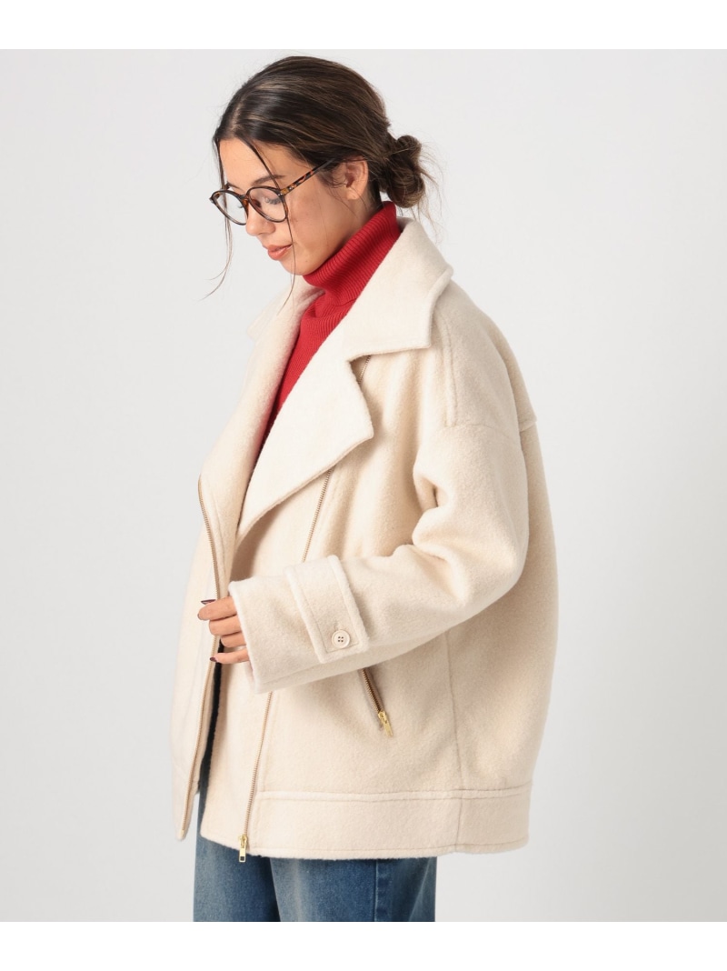 楽天市場】[軽い着心地]ウーリーライダースコート BAYFLOW ベイフロー