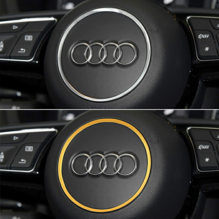 楽天市場】アウディ ステアリング リング アルミ製 A3 A4 A5 Q2 S3 S4