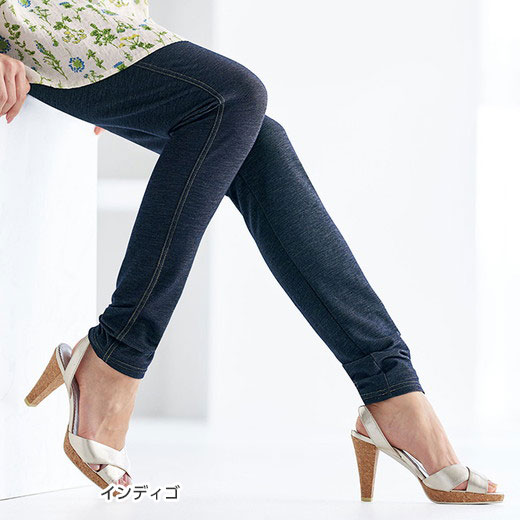 楽天市場】スパッツ レギンス ひんやり冷感！新デニム調レギンス(M 12