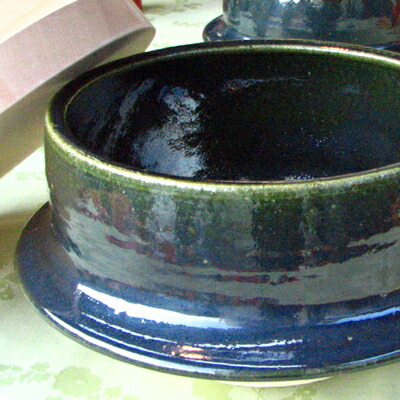 楽天市場】土楽窯 織部釜6寸 : ベルセーブ