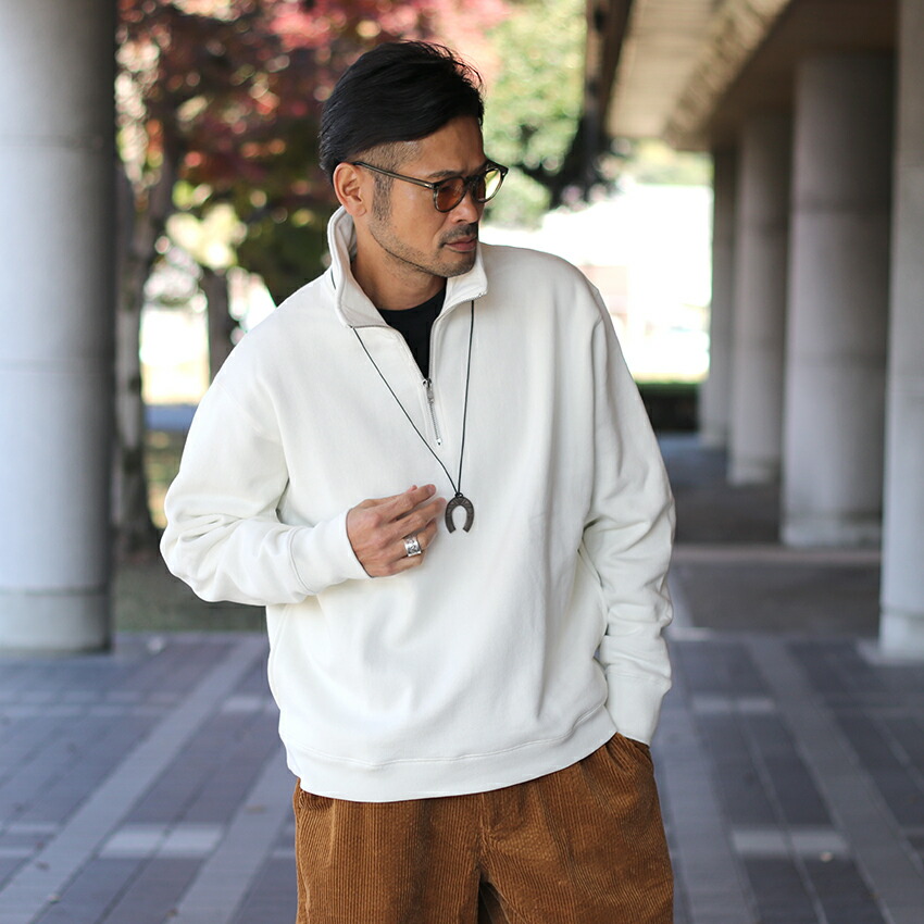 楽天市場】DUAL VOICE デュアルヴォイス ハーフジップスウェット