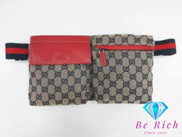 楽天市場】グッチ GUCCI ウエストバッグ 28566 GG ロゴ ベージュ