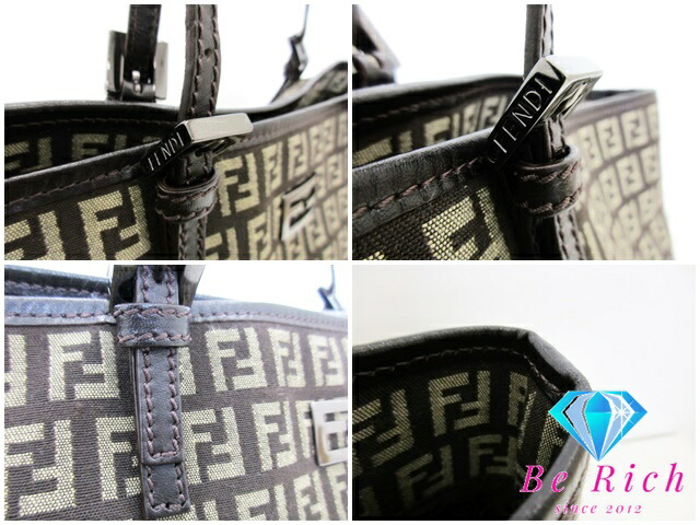 楽天市場】フェンディ FENDI トートバッグ 8BH127 ズッキーノ ブラウン
