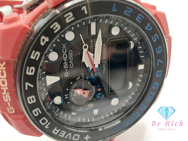 楽天市場】カシオ CASIO G-SHOCK ガルフマスター GWN-1000RD 電波