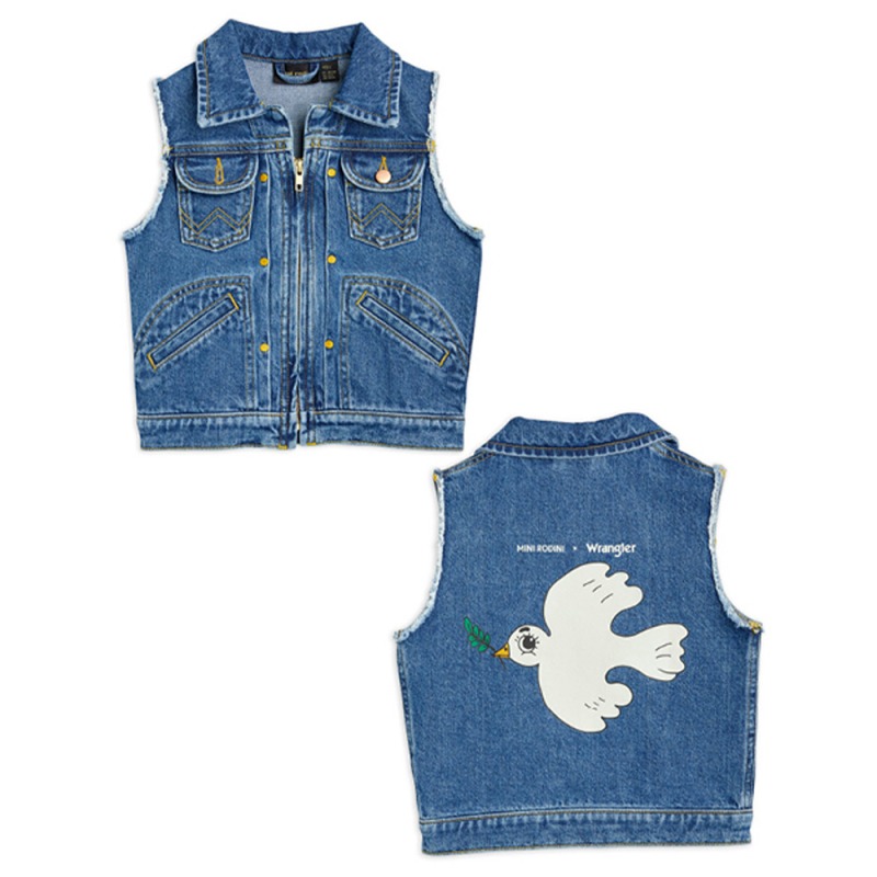 楽天市場】デニムベスト キッズ ジャケット ミニロディーニ ラングラー