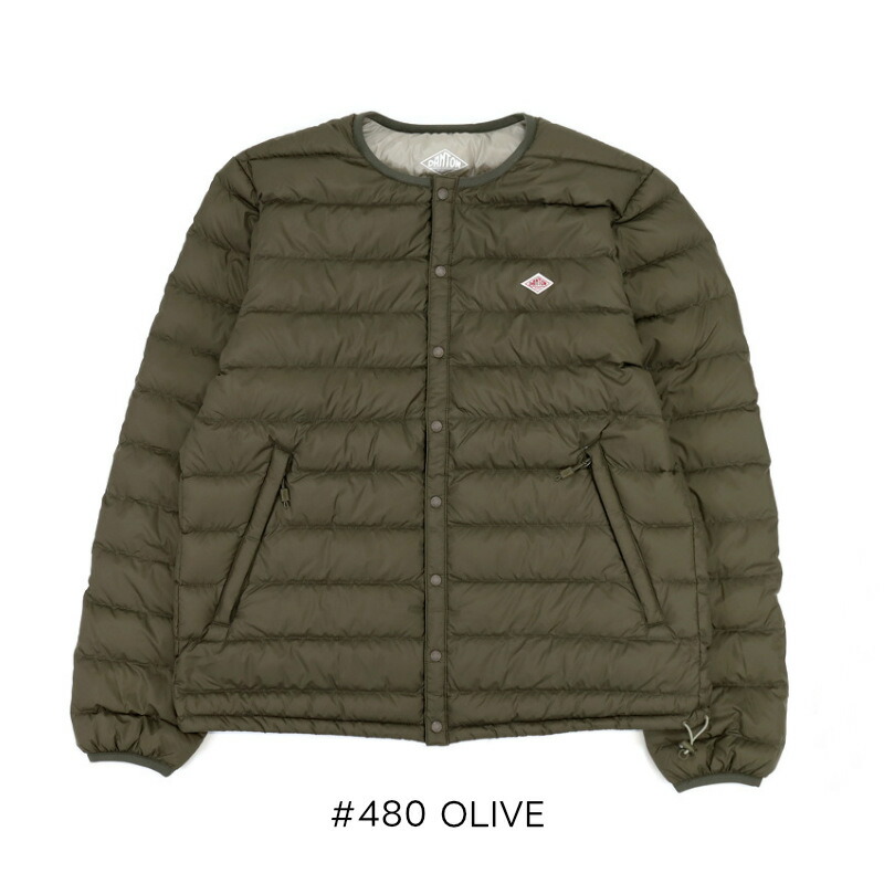 楽天市場】インナーダウン ダントン（カラーカーキグリーン）の通販