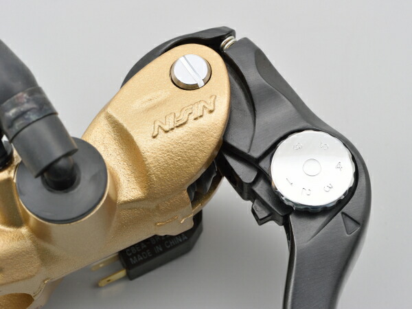 楽天市場】ZX-4 ニッシン ラジアルブレーキマスター縦型φ17 ゴールド