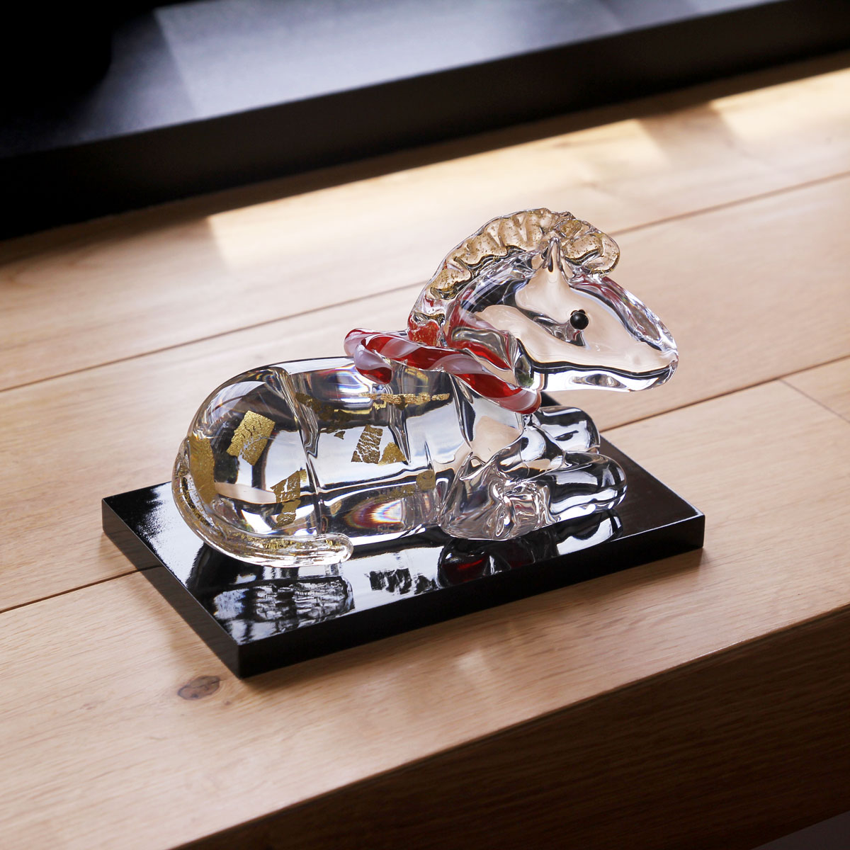 楽天市場】ガラスの干支 ふくふく午(うま) オブジェ 午(うま)の置物