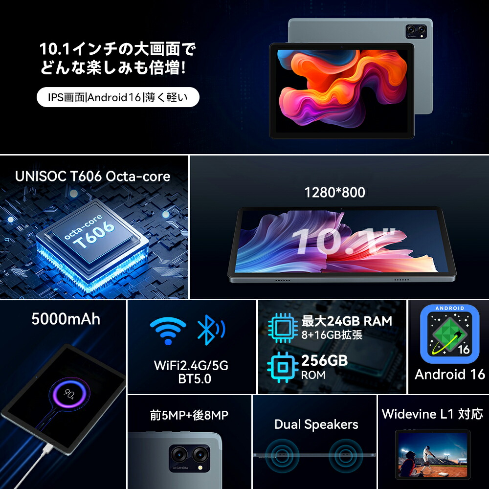楽天市場】スーパーSALE限定☆Android16☆【8点特典付き】10インチ