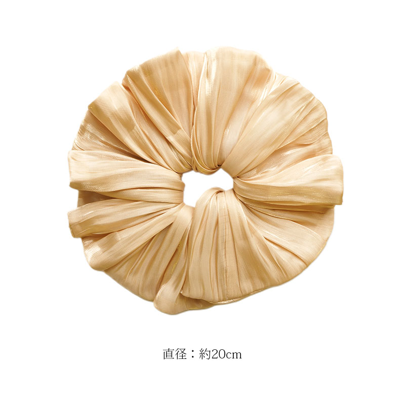 楽天市場】シュシュ 大きめ ビッグ サテン ボリューム 20cm まとめ髪