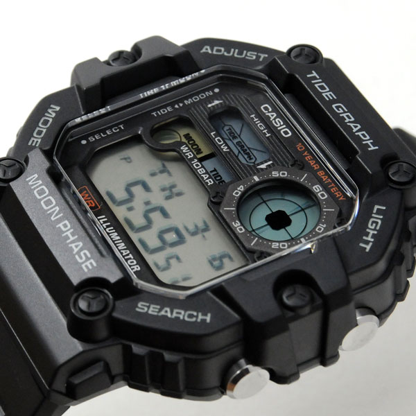 楽天市場】釣り マリンスポーツに 月齢・月の形表示 デジタル時計