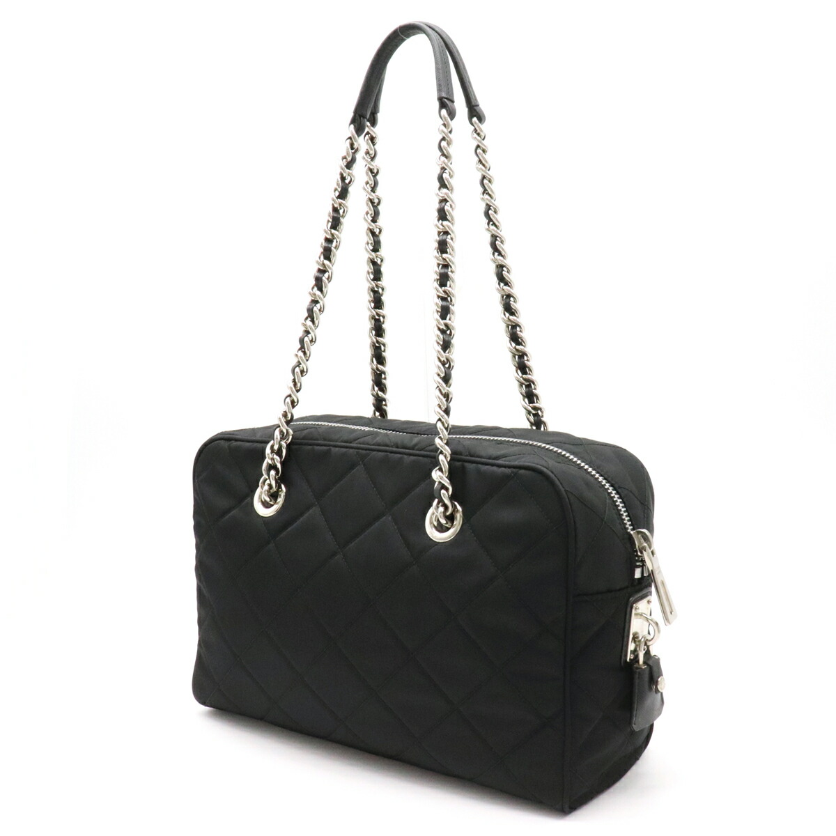 楽天市場】【バッグ】PRADA プラダ キルティング チェーントートバッグ