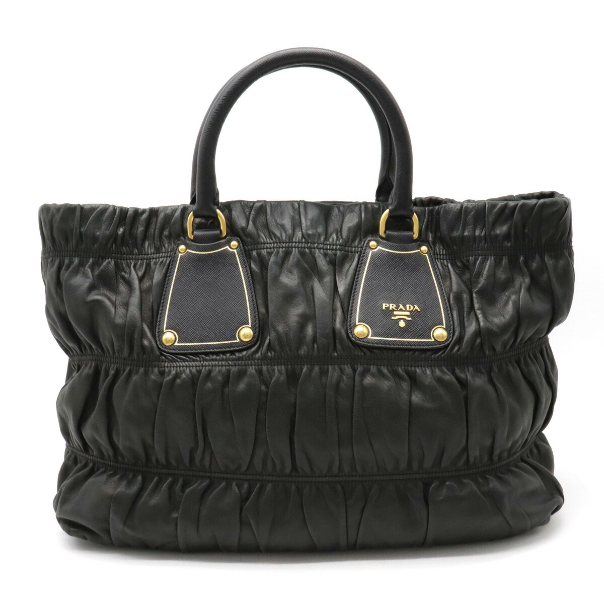 楽天市場】【バッグ】PRADA プラダ ギャザー トートバッグ