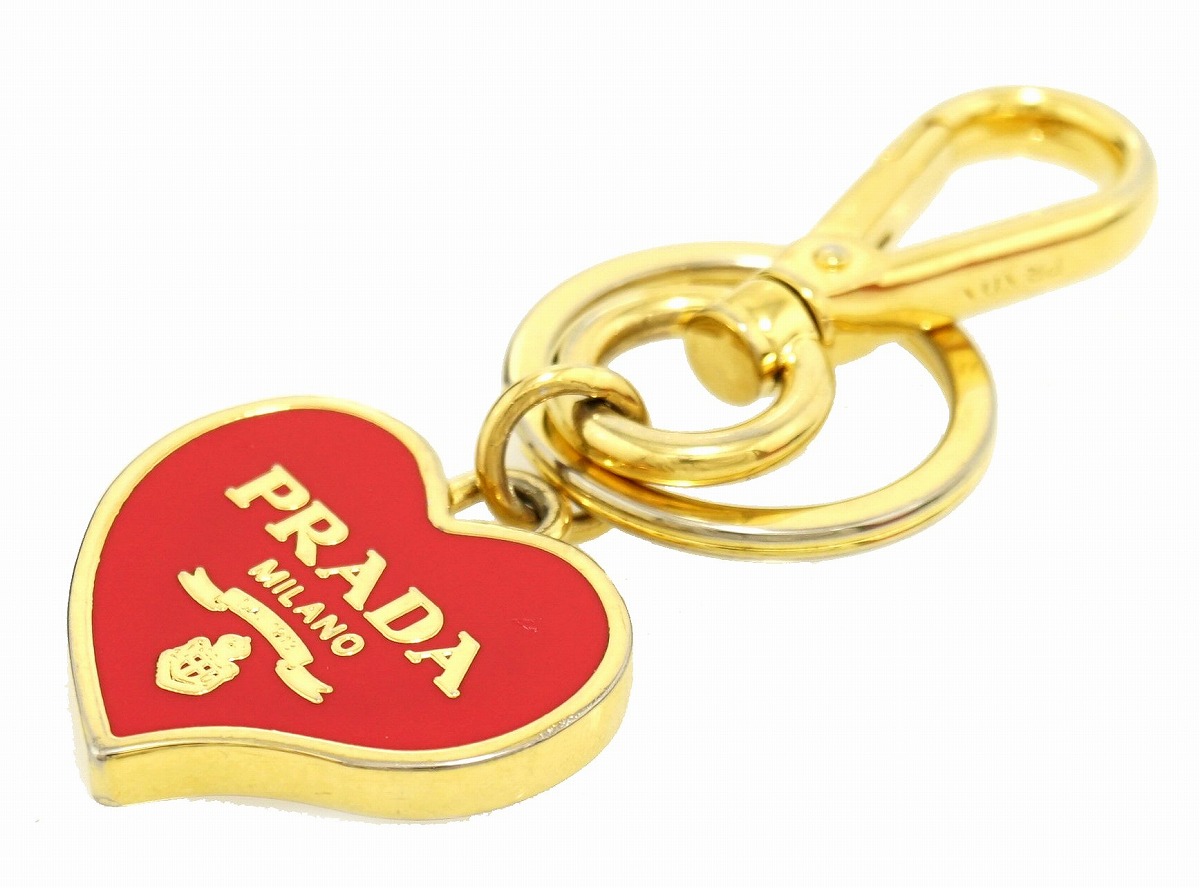 楽天市場】PRADA プラダ ハートモチーフ キーホルダー キーリング キー