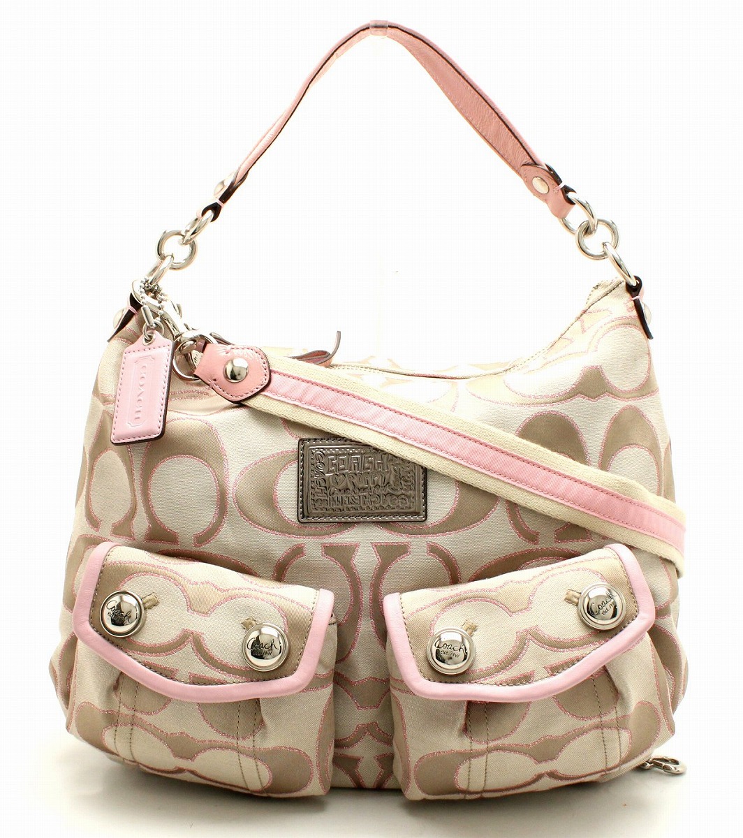 楽天市場】【バッグ】COACH コーチ ポピー シグネチャー ショルダー