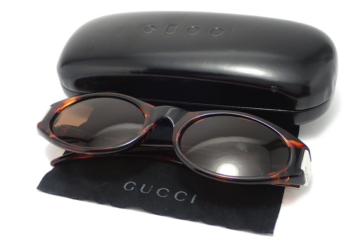 楽天市場】GUCCI グッチ サングラス べっ甲 トートイズ シルバー