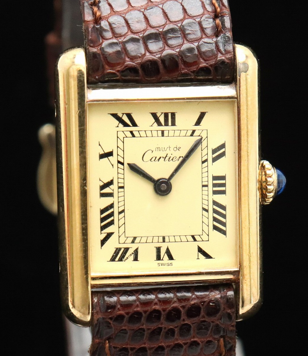 楽天市場】【ウォッチ】 Cartier カルティエ マストタンク SM クリーム