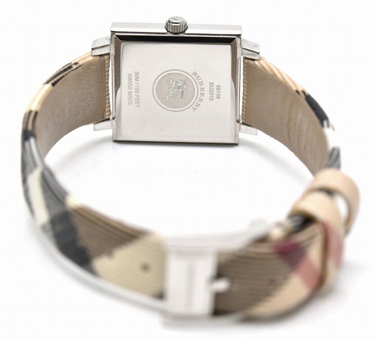 楽天市場】【ウォッチ】BURBERRY バーバリー ホワイト文字盤 チェック