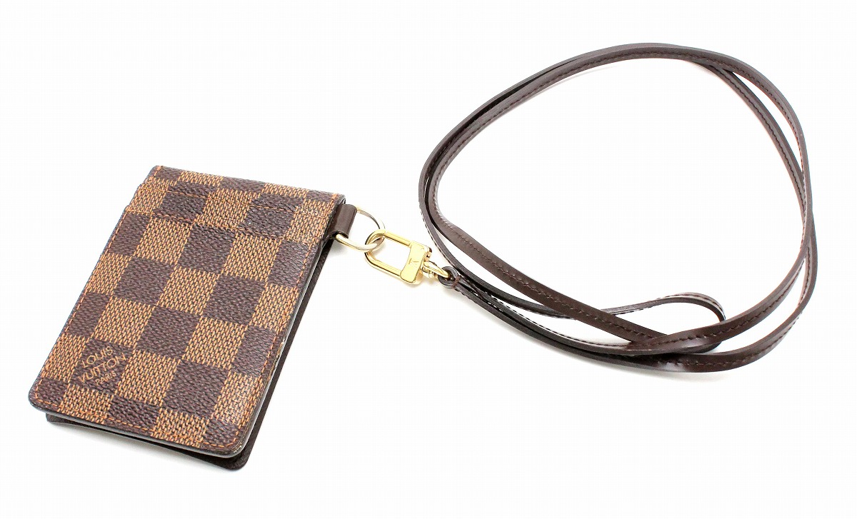 楽天市場】LOUIS VUITTON ルイ ヴィトン ダミエ ポルトカルトID バンド