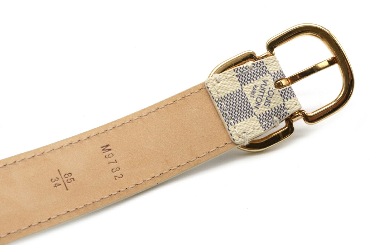 楽天市場】LOUIS VUITTON ルイ ヴィトン ダミエアズール サンチュール