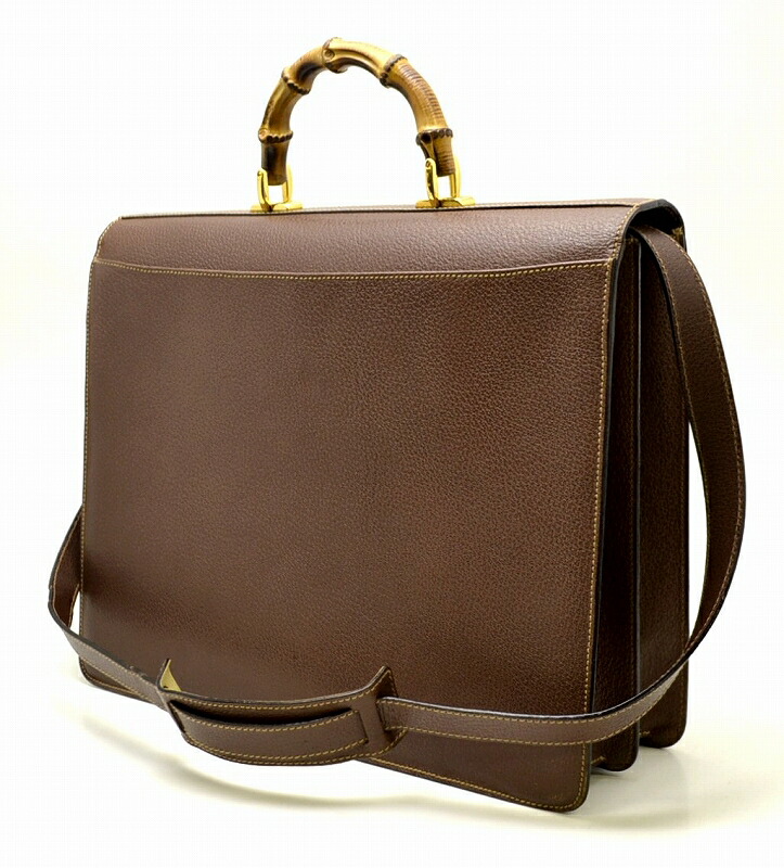 楽天市場】【バッグ】GUCCI グッチ バンブー レザー ビジネスバッグ