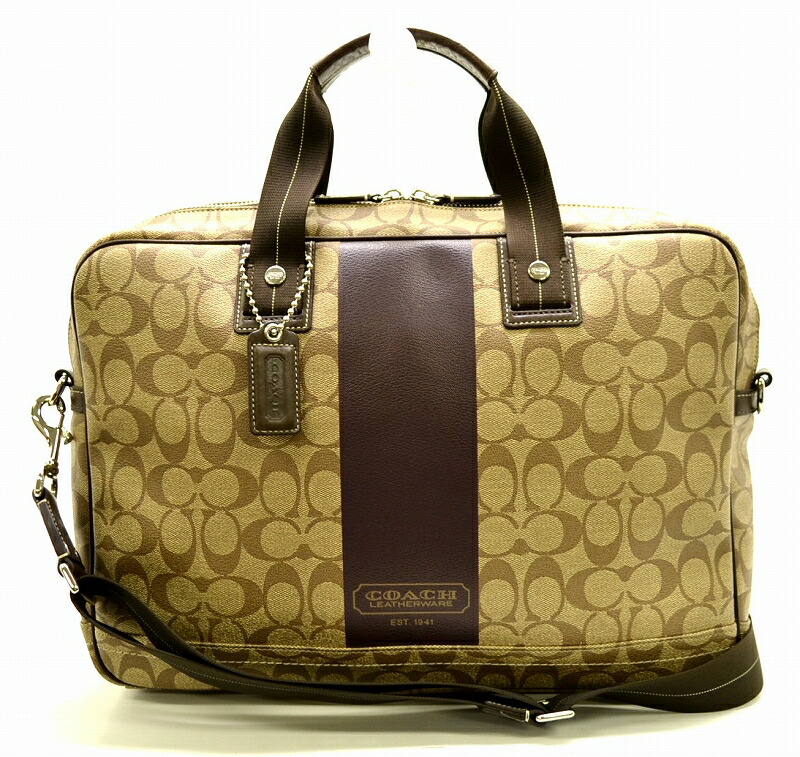 楽天市場】【バッグ】COACH コーチ シグネチャー 2WAY ビジネスバッグ