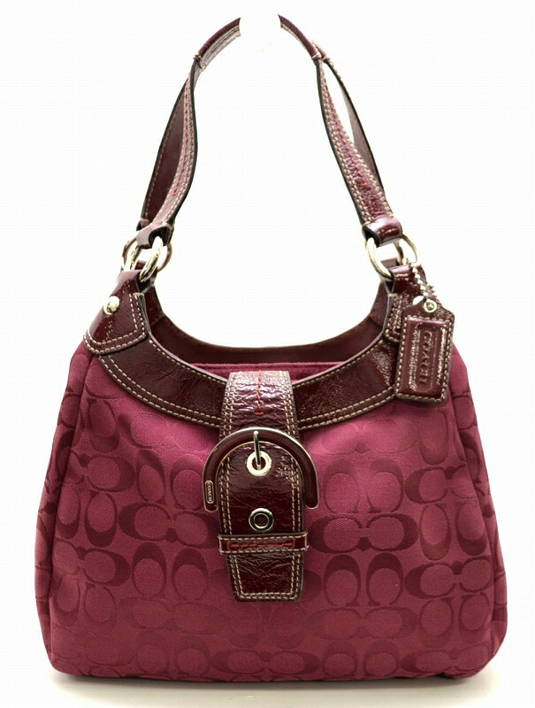 楽天市場】【バッグ】COACH コーチ ソーホー シグネチャー ホーボー
