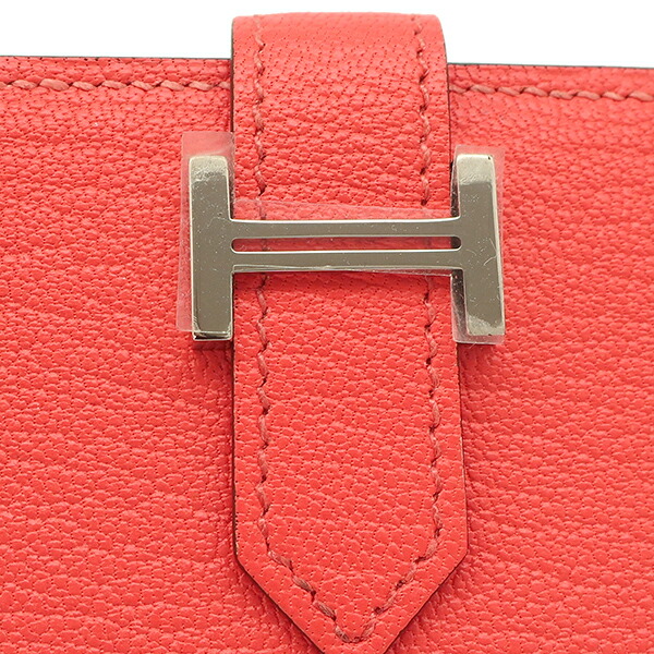 楽天市場】エルメス カードケース ベアン シェーブル ピンク未使用