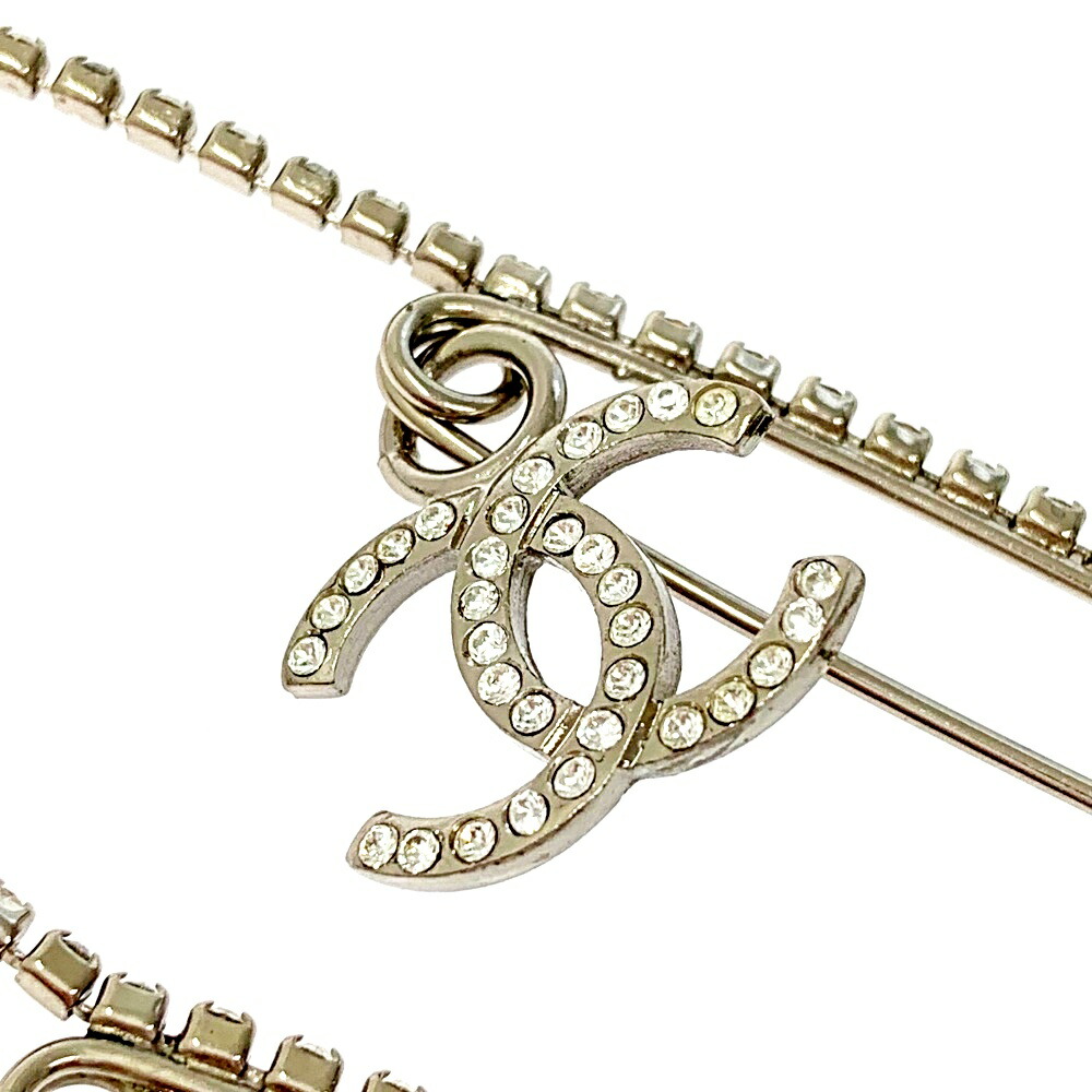 楽天市場】【中古】【箱付き】 CHANEL シャネル メタル ラインストーン