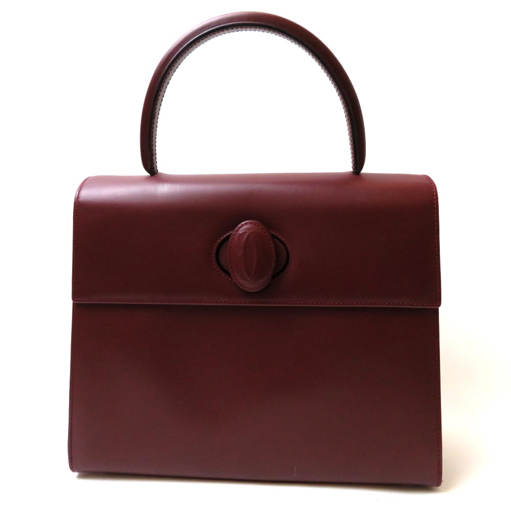 楽天市場】中古 レア カルティエ バッグ ケリー型 カルティエ マスト