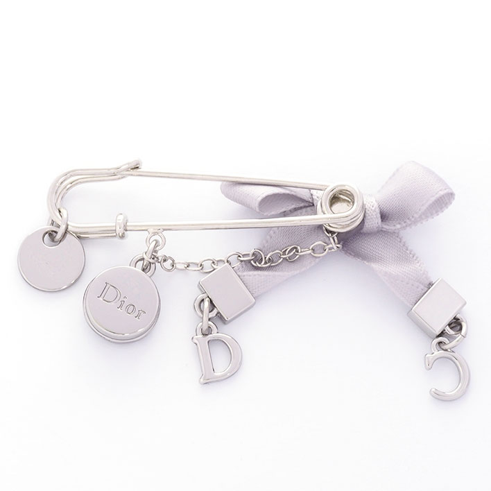 楽天市場】クリスチャン ディオール ピンブローチ リボンモチーフ Dior