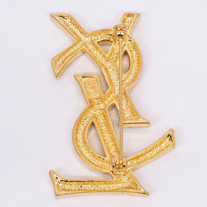 楽天市場】【返品OK】 イヴ サンローラン YSLロゴ ゴールドカラー 回転