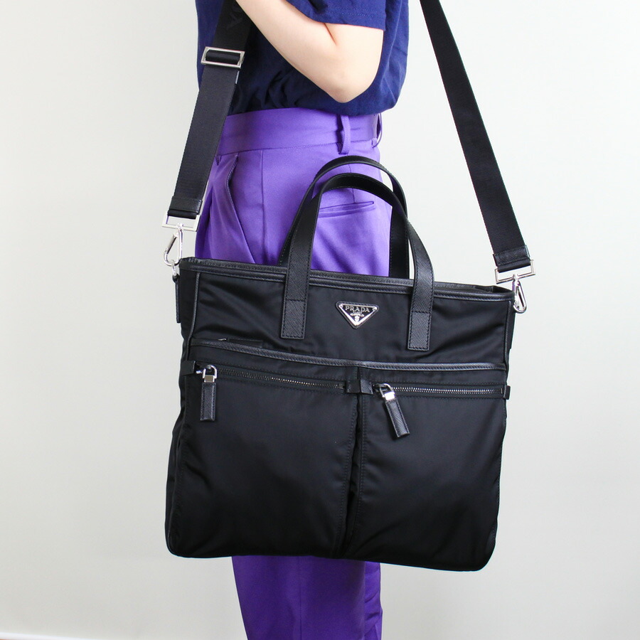 楽天市場】プラダ PRADA ( 2VG860 2DMH) ブリーフケース Re-Nylon x