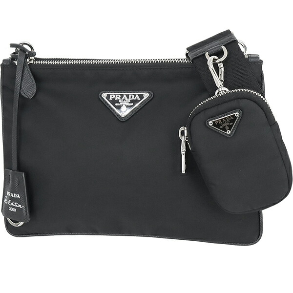楽天市場】【美品】 プラダ ショルダーバッグ ダブルジップ Re-Edition