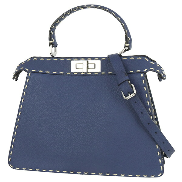 楽天市場】フェンディ ピーカブー セレリア（カラーブルー）（バッグ