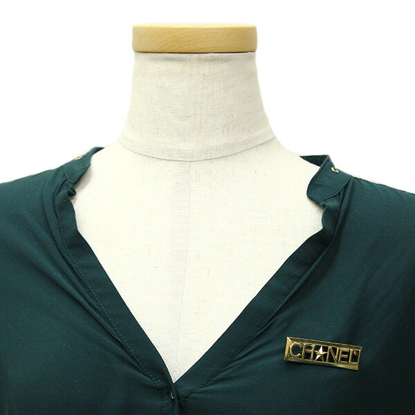 楽天市場】シャネル ブローチ CHANELロゴ シャンパンゴールド GP