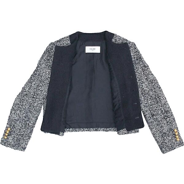 楽天市場】セリーヌ ジャケット ノーカラー レディース 34サイズ