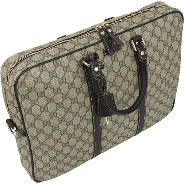 楽天市場】【超美品】 グッチ ビジネスバッグ GG スプリーム レザー